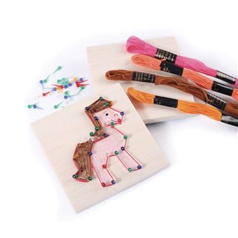 Kit initiation string art tableau de fil tendu nature - graine créative