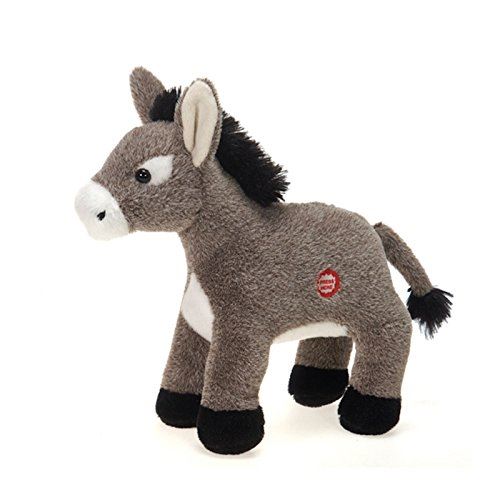 Dominic the Donkey with Sound Plush Stuffed Animal Toy by Fiesta Toys - 9.5
