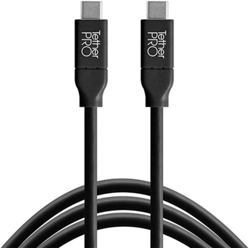 TetherPro USB-C vers USB-C, 15' (4.6m), Noir