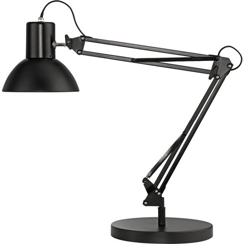 unilux unilux lampe de bureau success 66, pince/socle, noir noir