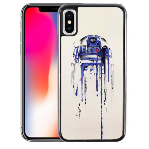 Coque pour iPhone XS r2d2 paint