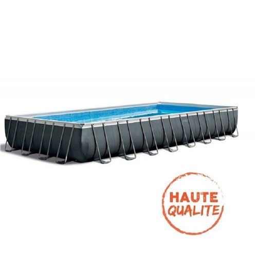 piscine rectangulaire gris