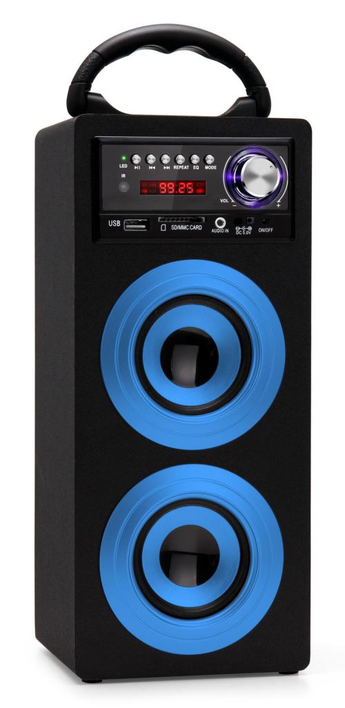 Beatfoxx Beachside Bluetooth haut-parleur portable USB, SD, AUX, UKW/MW bleu