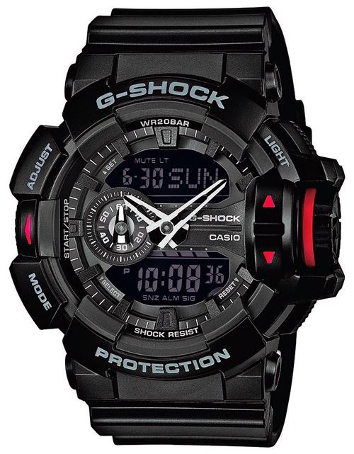 Casio Montre Plastique Noir pour Homme-Ga-400-1Ber