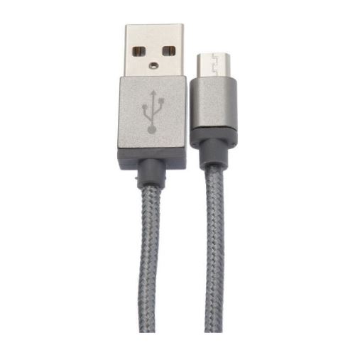 APM Câble Micro USB 2A 1 M Nylon - Gris Sideral