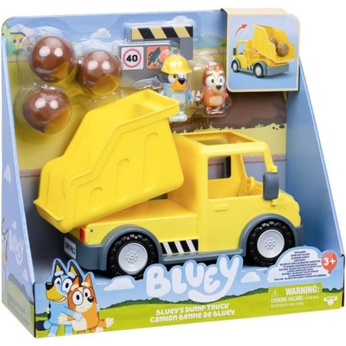 Non Communiqué Jaune Camion Benne - Et Bingo - Figurines Incluses - Accessoires Personnalisables