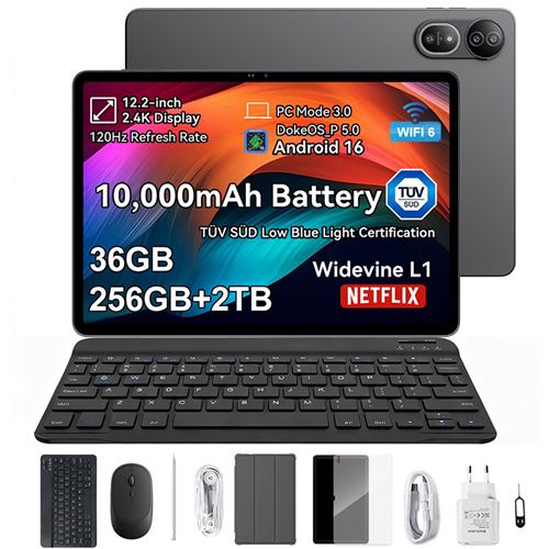 Tablette Tactile Blackview Mega 12 12.2'' 256Go Gris