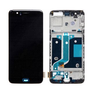 Écran LCD Complet Avec Vitre Tactile Noire Pour Oneplus 5T - Neuf
