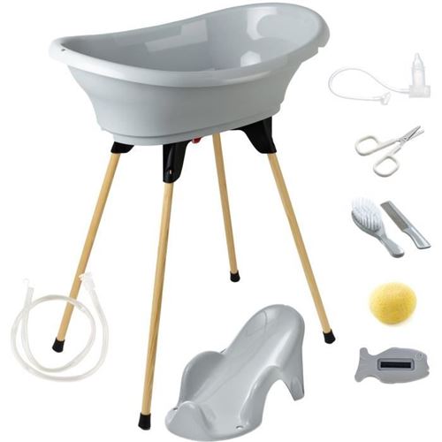 Pack Bain - Thermobaby - Vasco 9 En 1 - Gris Charme