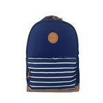 EASYOU Sac à Dos Amsterdam 25 L – Ordinateur portable 15″ – bleu– Tissu Recyclé label GRS – Poches & Passant Valise