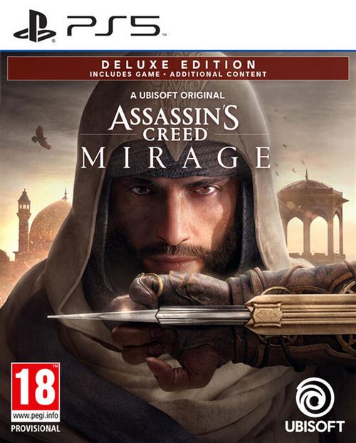 Pochette avant du jeu Assassin's Creed Mirage Edition Deluxe PS5