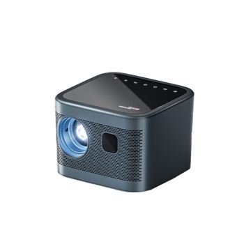 Brightake Projecteur Full HD 1080P avec image de 200 pouces, 180 lumens ANSI, Bluetooth, autofocus, WiFi, haut-parleurs – Projecteur home cinéma, noir - 1