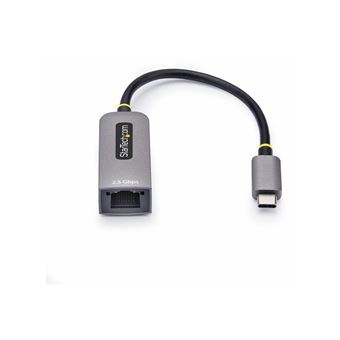 Startech 2.5GbE USB-C to Ethernet Adapter - Adaptateur réseau - USB-C 3.2 Gen 1 / Thunderbolt 3 - Ethernet 10M/100M/1G/2,5 Gigabit - gris sidéral - 1