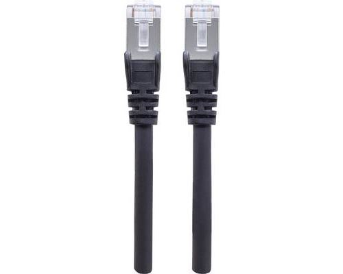 Câble réseau RJ45 CAT 8 S/FTP 100% cuivre Couleur Noir Longueur Cable  reseau 0,15 m