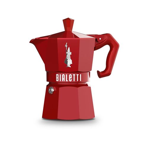 Cafetière Moka Exclusive rouge 3 tasses - Bialetti - Rouge - Aluminium
