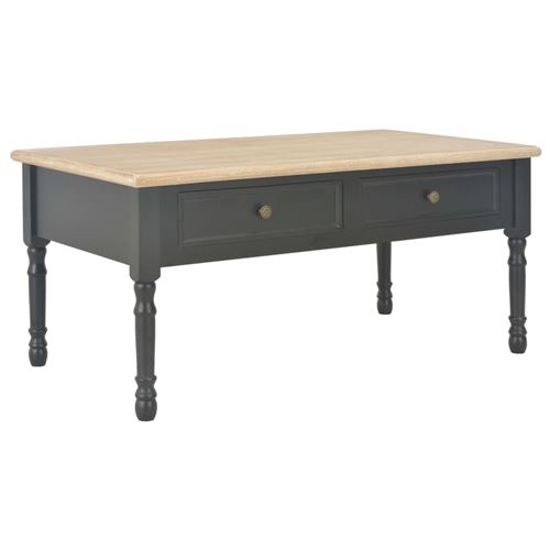 vidaXL Table basse Noir 100 x 55 x 45 cm Bois