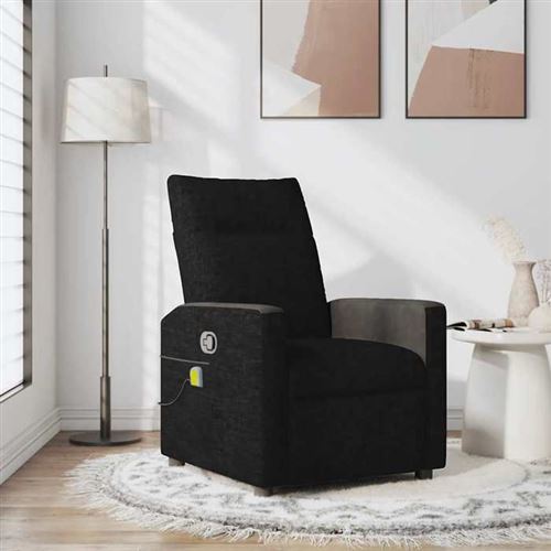 Non Communiqué Noir Vidaxl Fauteuil De Massage, Relaxation Tissu