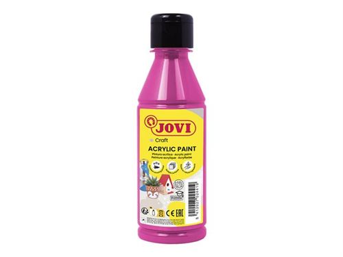 JOVI - Peinture - acrylique à base d'eau - liguide - magenta - opaque - satin - 250 ml