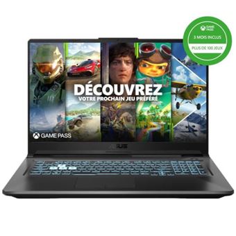 PC Portable Gamer ASUS TUF A17 – I5, GTX 1650, SSD 512 Go, Windows 11