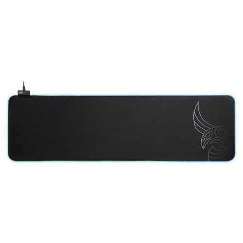 L33T Gaming - Tapis de souris ASAR BARDAGI - rétroéclairé - Taille XXL - Surface rapide - Noir