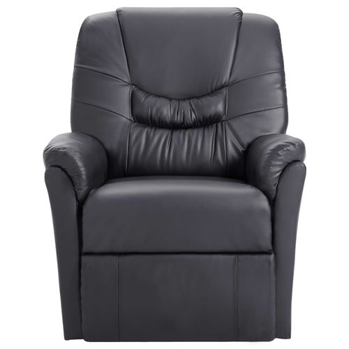 vidaXL Fauteuil inclinable de massage Gris Similicuir