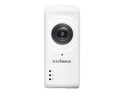 Edimax IC-5150W - Caméra de surveillance réseau - couleur - 2 MP - 1920 x 1080 - Focale fixe - audio - câblé - Wi-Fi - LAN 10/100 - MJPEG, H.264 - DC 12 V