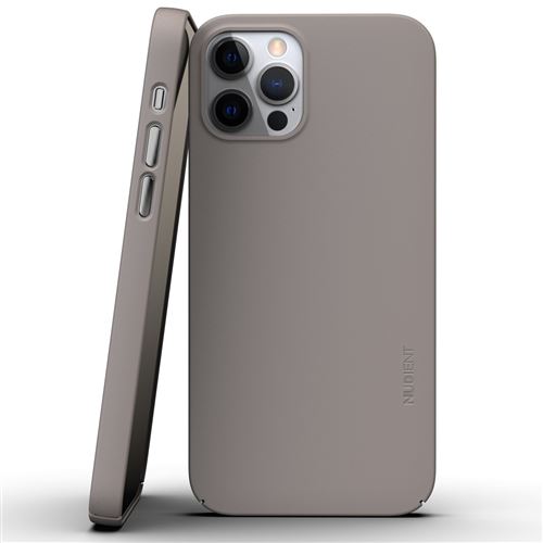 Coque Plastique pour iPhone 12/12 Pro Nudient Clay Beige