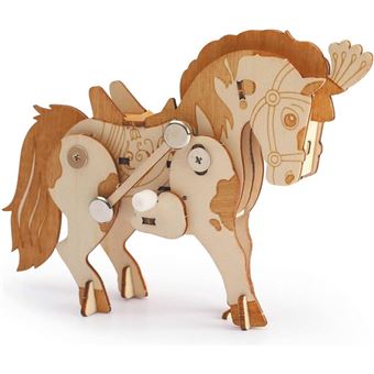 Cheval - Maquette en bois 3D mecanique a assembler