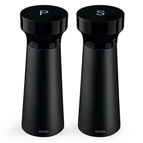 Amefa Salière et poivrière 15 cm 2 pcs Noir
