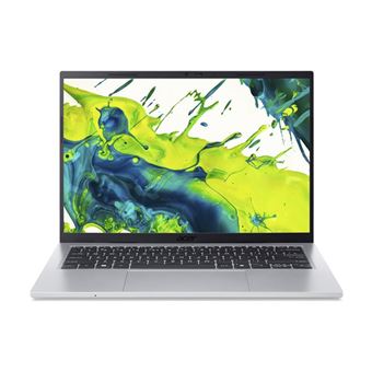 Acer Aspire Go 14 AG14-72P - Intel Core 5 - 120U / jusqu'à 5 GHz - Win 11 Home - Intel Graphics - 16 Go RAM - 512 Go SSD - 14" IPS 1920 x 1200 - Wi-Fi 6 - Argent pur - clavier : Français - 1