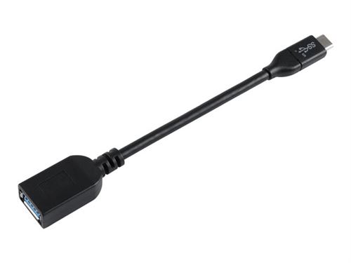 V7 - Adaptateur USB - USB type A (F) pour USB-C (M) reversible - Thunderbolt 3 / USB 2.0 / USB 3.0 - 10 cm - noir