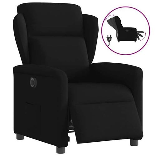 Non Communiqué Noir Vidaxl Fauteuil Réglable Électrique Tissu