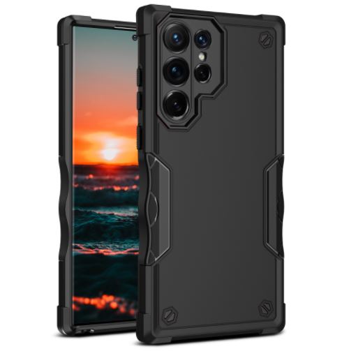 Coque pour Samsung Galaxy S22 Frusde Poignée ergonomique Armure légère antichoc - Noir