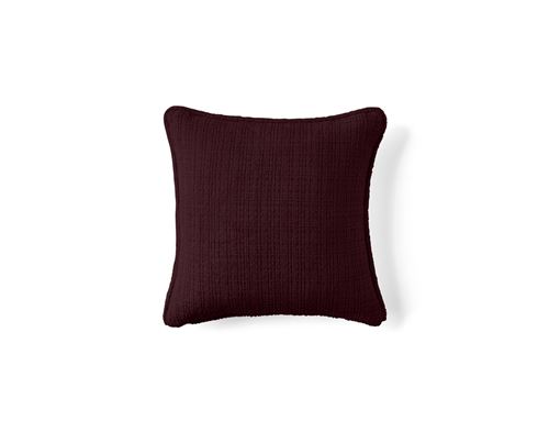 Non Communiqué Prune Miro - Coussin - En Velours Texturé - 40X40 Cm