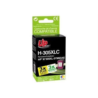 UPrint H-305XLCL - 18 ml - kleur (cyaan, magenta, geel) - compatibel - gereviseerd - inktcartridge (alternatief voor: HP 305XL) - voor HP Deskjet 23XX, 27XX, 28XX, 41XX, 42XX; DeskJet Plus 41XX; ENVY 60XX, 64XX; ENVY Pro 64XX - 1