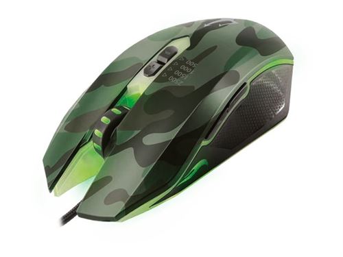 Triton X700 - Souris - optique - 6 boutons - filaire - USB - camouflage