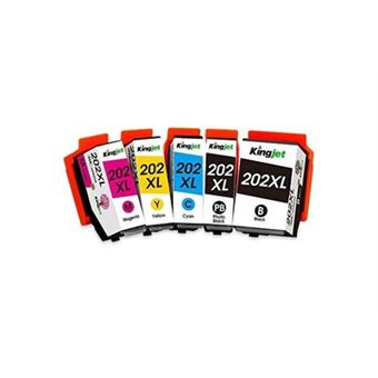  5 Cartouches Compatibles avec Epson 202 XL pour Epson Expression Premium  XP-6100, XP-6105