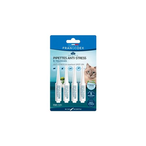 Pipettes Anti-Stress et Répulsives pour chats. - Francodex - FR-175301