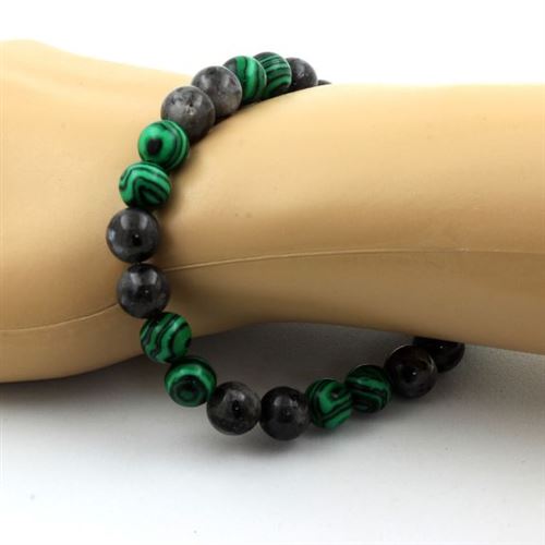 Bracelet Perles Homme/femme Chrysocolle, Turquoise, Quartz Titane, Hématite - Marque A Bijoux - Neuf Avec étiquettes