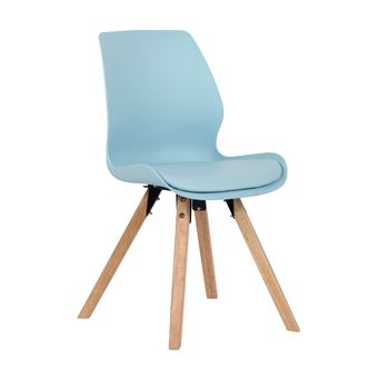 Chaise De Salle à Manger Ina En Velours Côtelé - Design Moderne - Assise Rembourrée Confortable - Structure En Bois Stable - Couleur Brun Clair