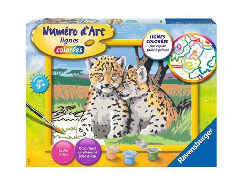 Ravensburger - Numéro d'art - moyen - Petits léopards