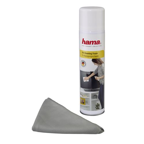 Hama Mousse nettoyante pour téléviseurs, 400 ml, avec chiffon .