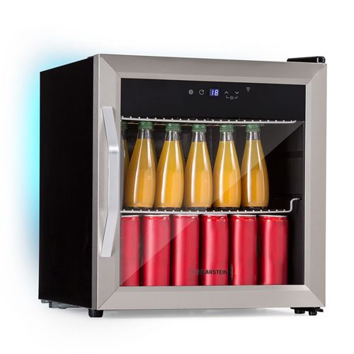 Mini frigo - Klarstein - Coachella 50 - Réfrigérateur bar - 47L - CEE F - WiFi - Acier inoxydable