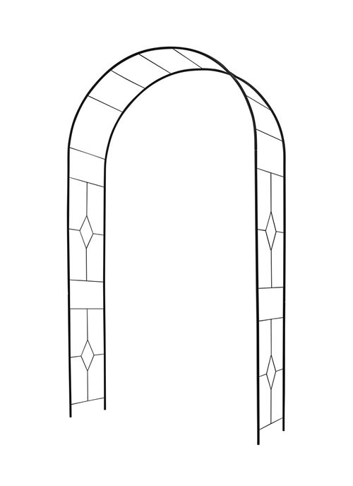 Louis Moulin Arche Basics tube rond 16 Vitrail - 130x40x250 cm - noir