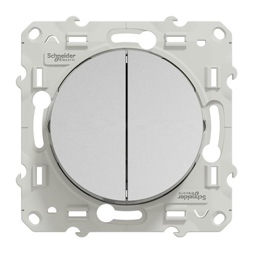 Schneider Electric Ivoire S530214 Interrupteur Va-Et-Vient Double 10A Odace - Image 3