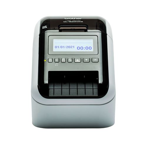  Brother QL-820NWBcVM - Imprimante d'&eacute;tiquettes - deux couleurs (monochrome) - thermique direct - rouleau (6,2 cm) - 300 x 600 ppp - jusqu'&agrave; 110 &eacute;tiquettes/minute - USB