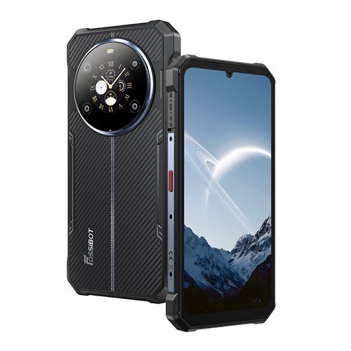 Smartphone Fossibot F109S 6.75 , 24Go 256Go, 10600mAh,50MP+16MP,Empreinte digitale,NFC,Dual SIM 4G Téléphone Portable -Noir-385g