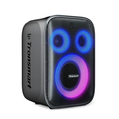 Altavoz Tronsmart Halo 200 de 120W, Altavoz Bluetooth Potente para Fiestas con Sistema de Sonido de 3 Vías, Entrada para Micrófono y Guitarra, Control por Aplicación