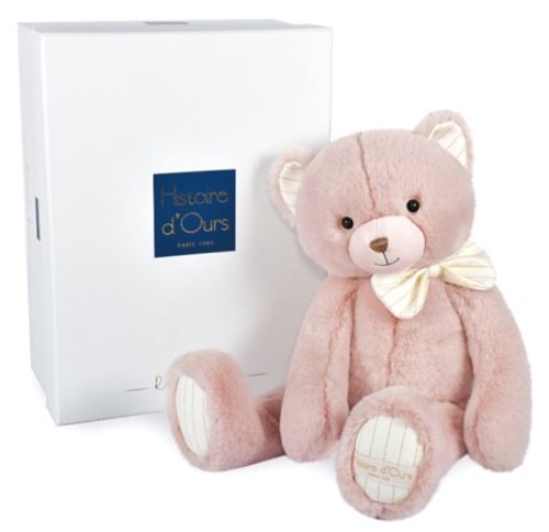Non Communiqué Rose Peluche Ours Preppy Chic - 40Cm Histoire D'ours