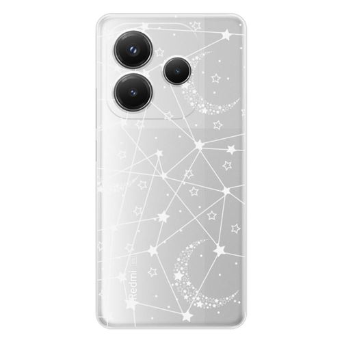 Coque en silicone imprimée compatible Xiaomi Redmi Note 14 5G Lignes étoilées